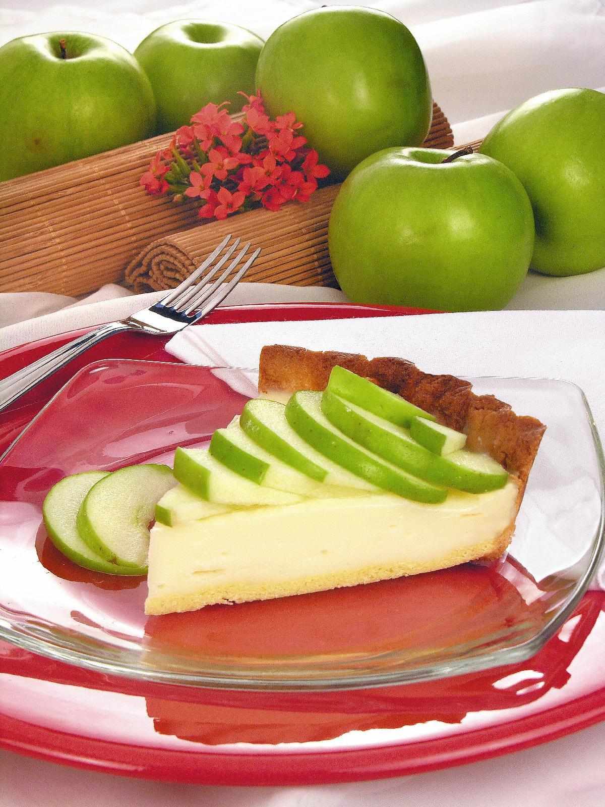Torta gelada de maçã verde 