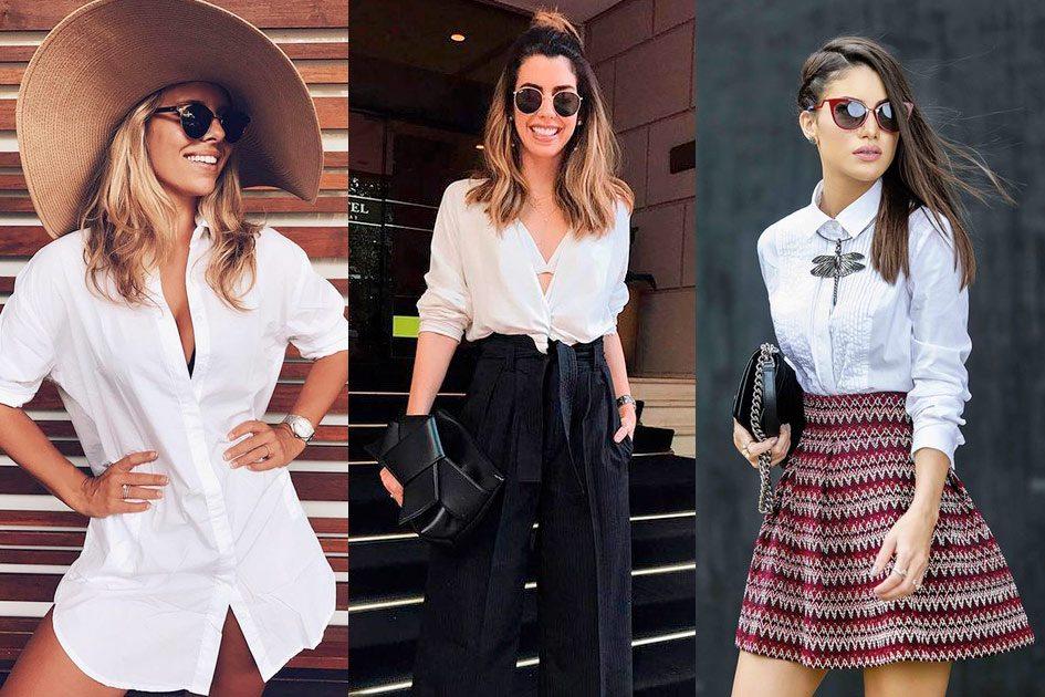 13 ideias de looks com a peça querida das fashionistas: a camisa branca 