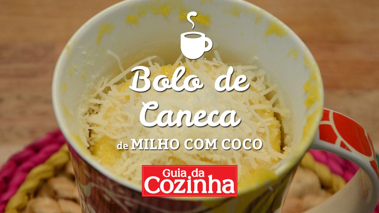 Receita de Bolo de Caneca de Milho com Coco: aprenda a fazer! 