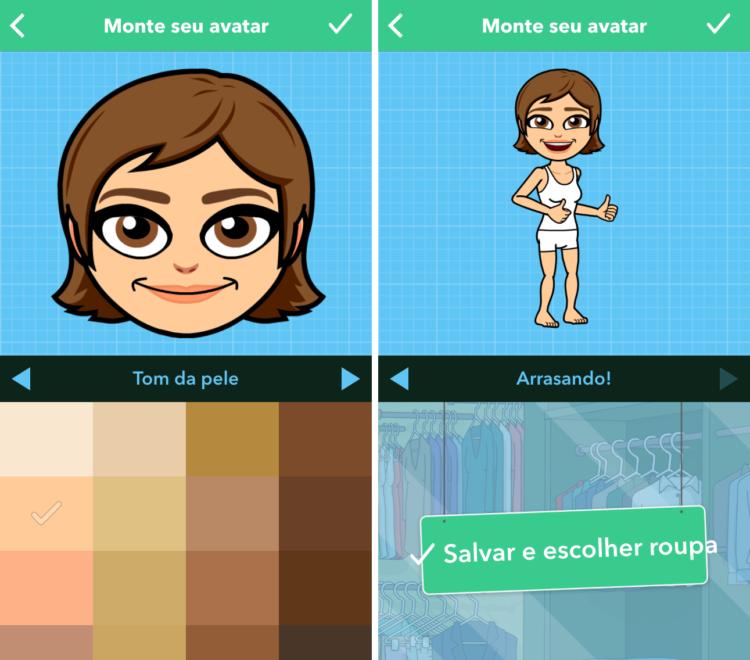 Como usar o aplicativo Bitmoji no Snapchat 