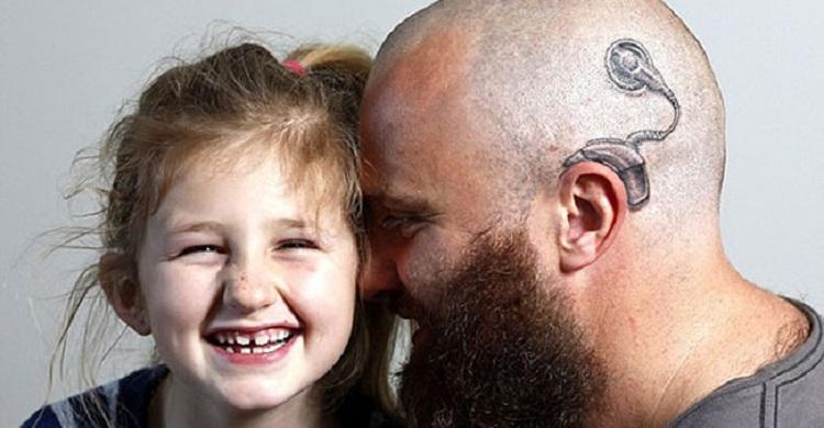 Pai faz tatuagem incrível em homenagem à filha! Veja a história 