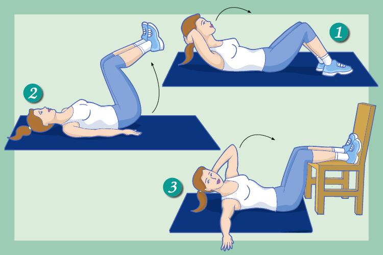 3 exercícios que vão detonar a barriga inchada 