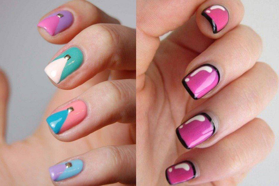15 inspirações de nail art fáceis de fazer em unhas curtas 