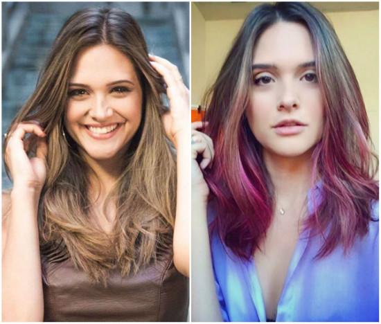 Ombré hair colorido: 3 famosas que inovaram na cor das madeixas 