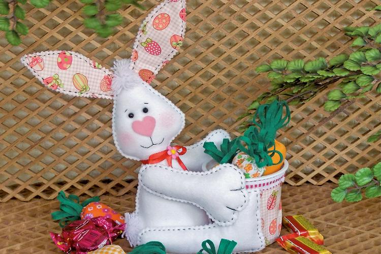 Porta-doce de coelho: aprenda a fazer para a Páscoa 