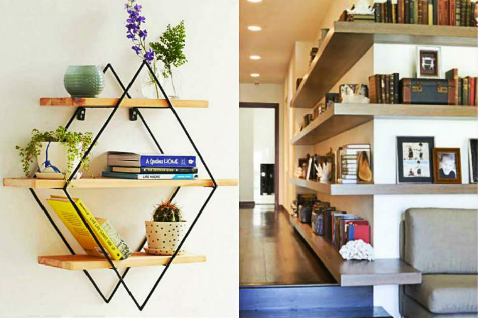 12 ideias de prateleiras criativas para decorar o seu lar 