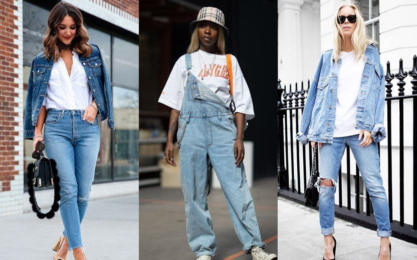 6 Opções de looks all jeans para você se inspirar na hora de se vestir 