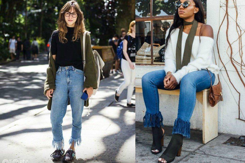 Calça com franjas na barra: veja como deixar seu jeans mais moderno 
