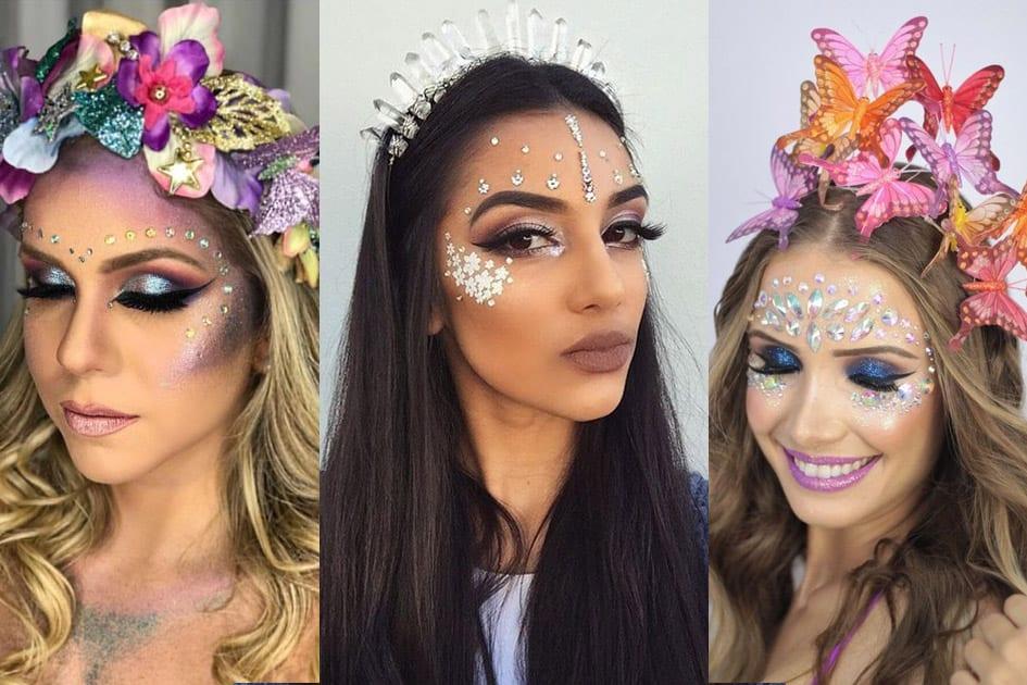 Maquiagem com strass: ideias para usar e arrasar no Carnaval 