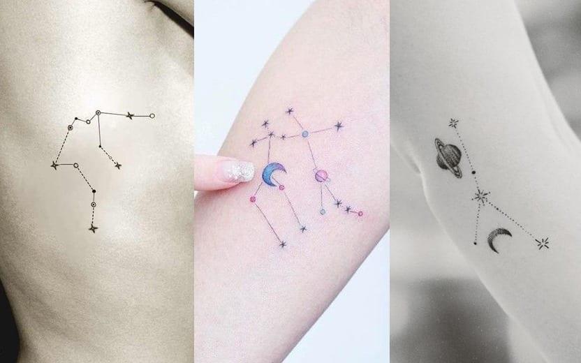 24 ideias de tatuagens de constelação dos signos 