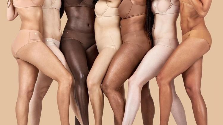 mulheres estrelam campanha de lingerie para varios tipos de pele