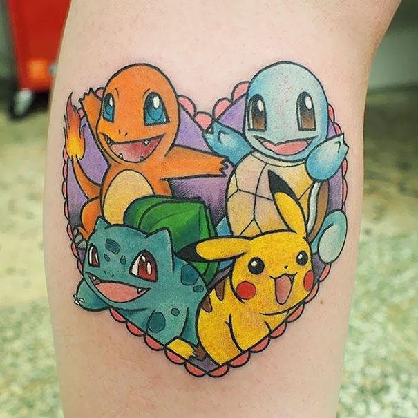 Tatuagem de Pokémons