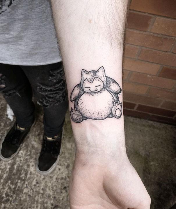 Tatuagem de Pokémon Snorlax