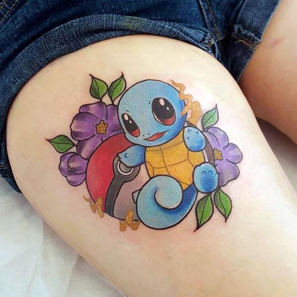 Tatuagem de Pokémon Squirtle