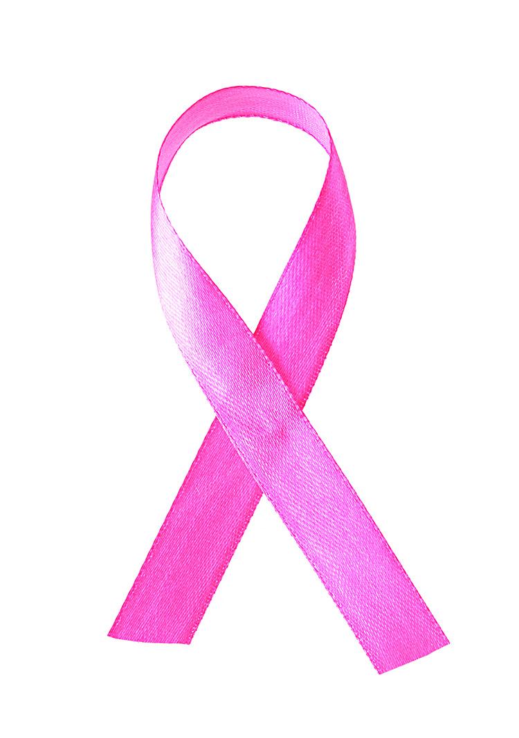 laço rosa, símbolo, câncer, câncer de mama, fundo branco