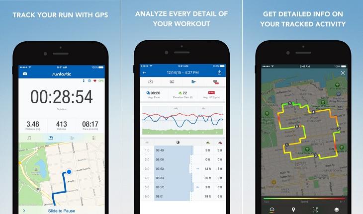 print de tela smartphone apple aplicativos para monitorar atividades físicas runtastic