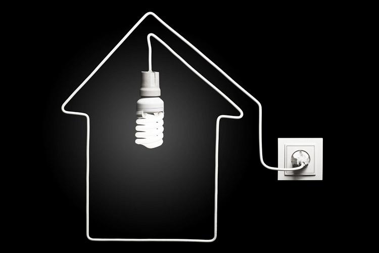 Instalação elétrica de casa com interruptor e benjamin