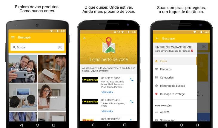print de tela smartphone android aplicativos para economizar nas compras online buscapé