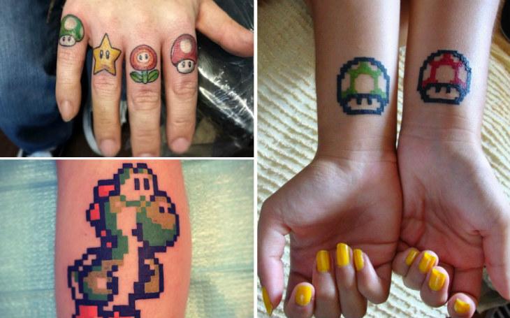 Tatuagens geek super mario games pinterest