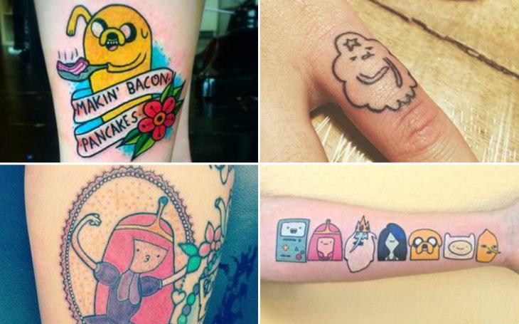 Tatuagens geek hora de aventura cartoon network
