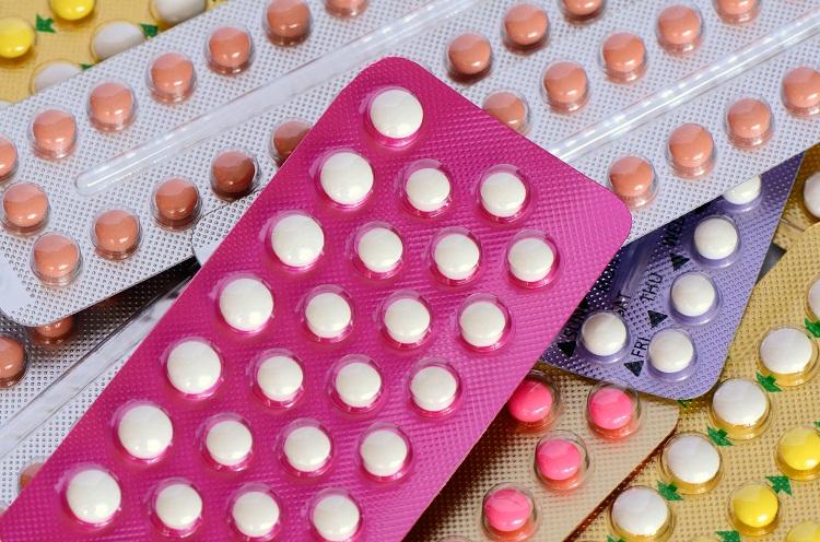Pílulas anticoncepcionais cartela rosa