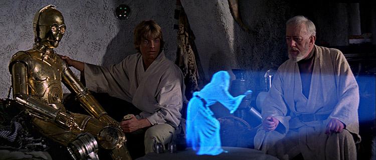 Star Wars, filme, holograma