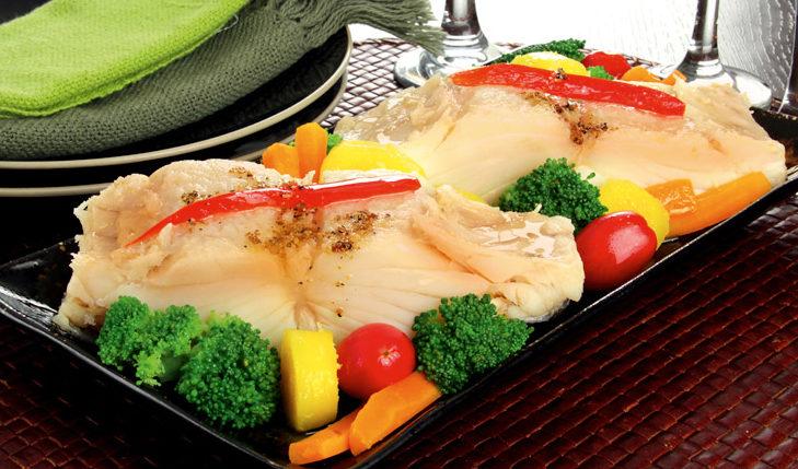 bacalhau especial de forno com legumes