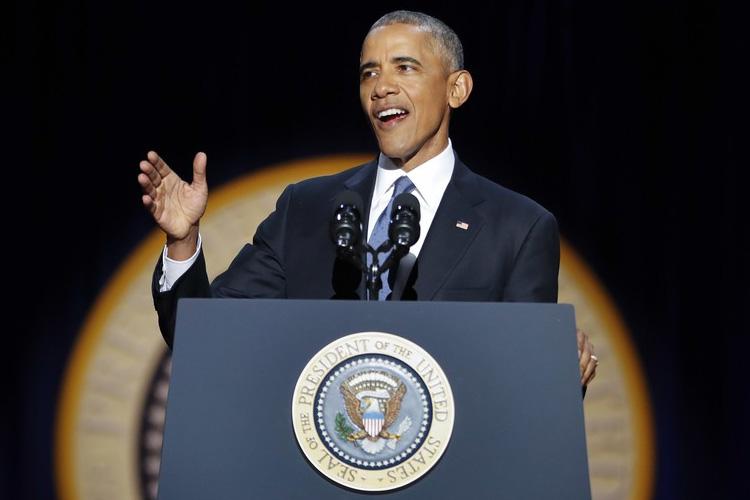Barack Obama se emociona no último discurso como presidente dos EUA