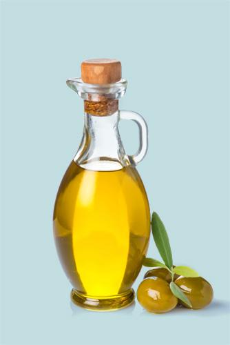 Garrafa com azeite de oliva