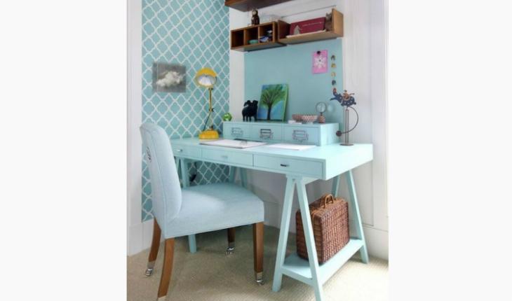 mesa de cavalete azul claro pinterest