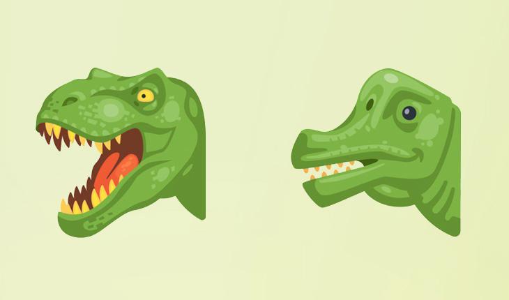 emojis de dinossauro