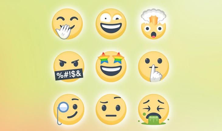 emojis de reações