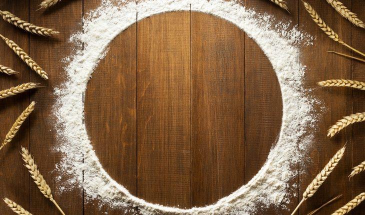 Círculo de farinha de trigo