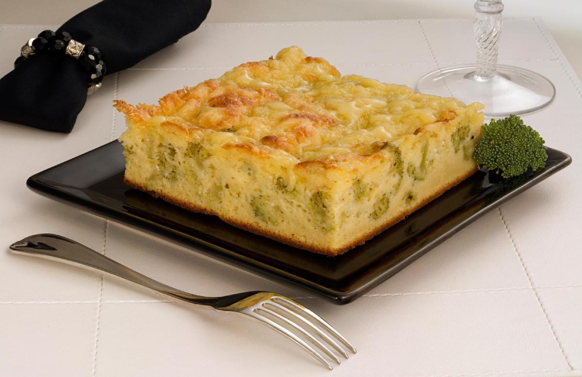 Torta de brócolis com queijo 