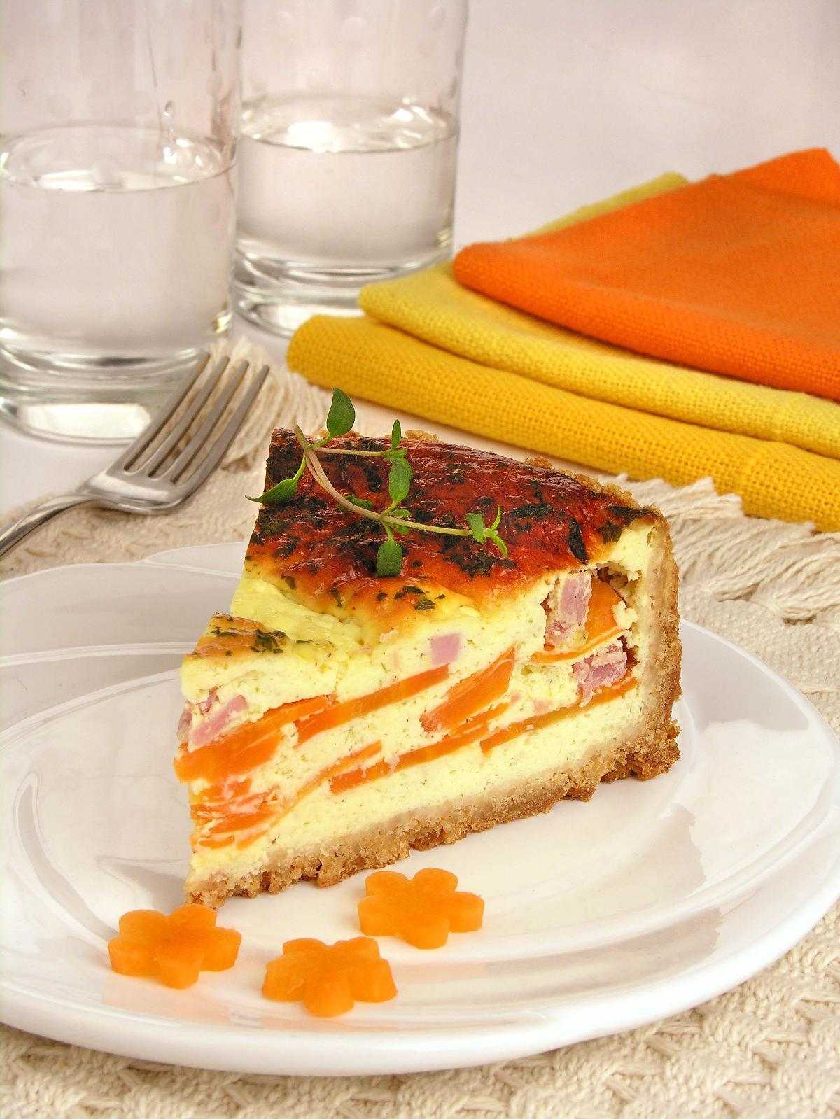 Torta de cenoura e presunto 