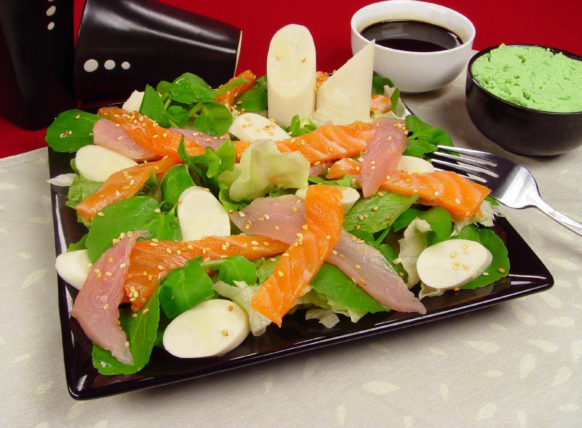 Salada sashimi 