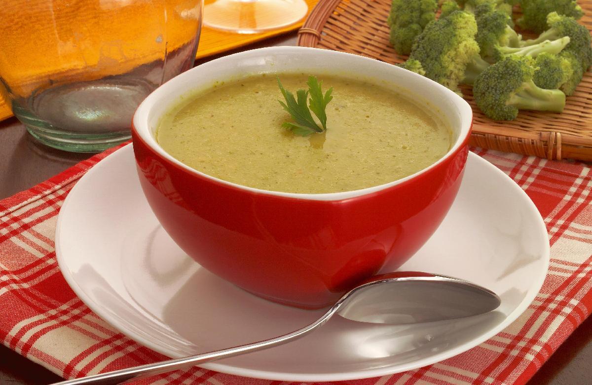 Sopa-creme de brócolis 