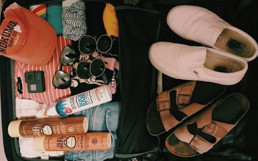 Como organizar sua mala de viagem para as férias 