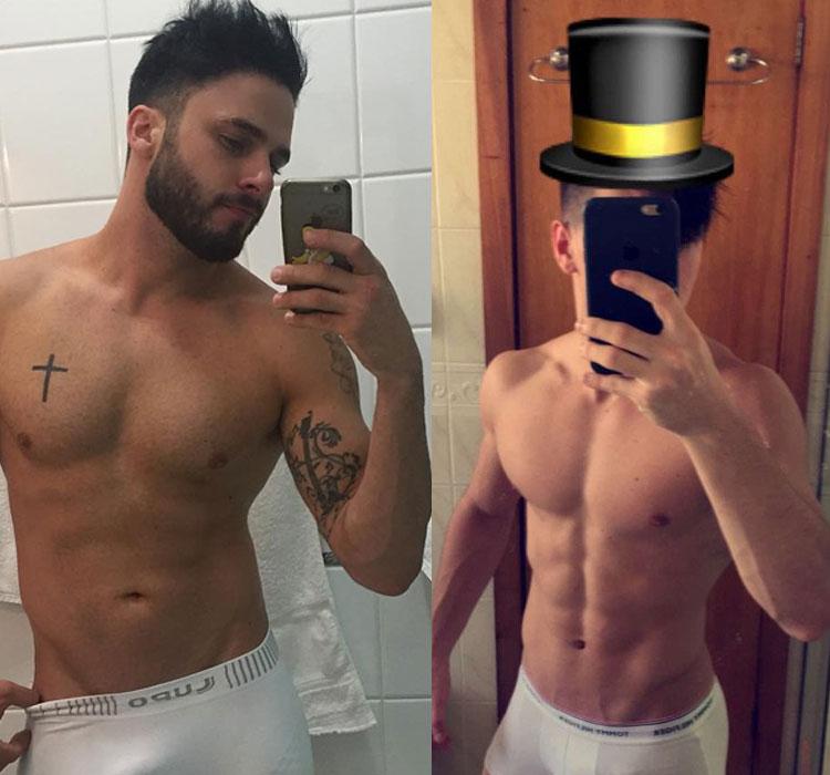 Rodrigo Marim e Biel postam foto de cueca branca e enlouquecem fãs 