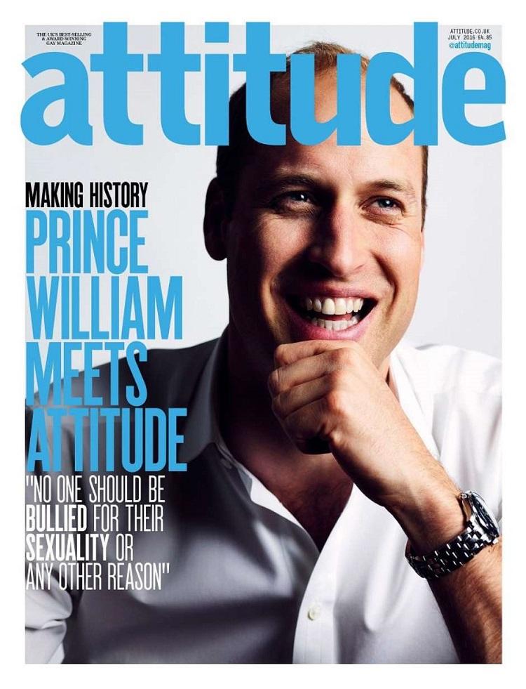 William se tornou o primeiro membro da família real a estampar uma capa LGBT: veja o príncipe na capa da revista Attitude!