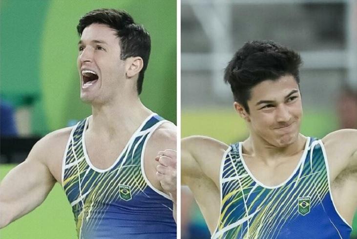 Medalhistas Diego Hypolito e Arthur Nory emocionam o Brasil nas redes sociais! Os atletas ganharam as medalhas de prata e bronze nas Olimpíadas!