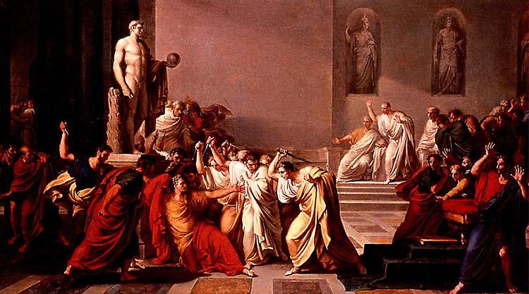 Na Roma Antiga, Júlio César era um dos guerreiros mais sagazes e valentes. Contudo, não percebeu a traição de seu filho adotivo Marco Júnio Bruto.