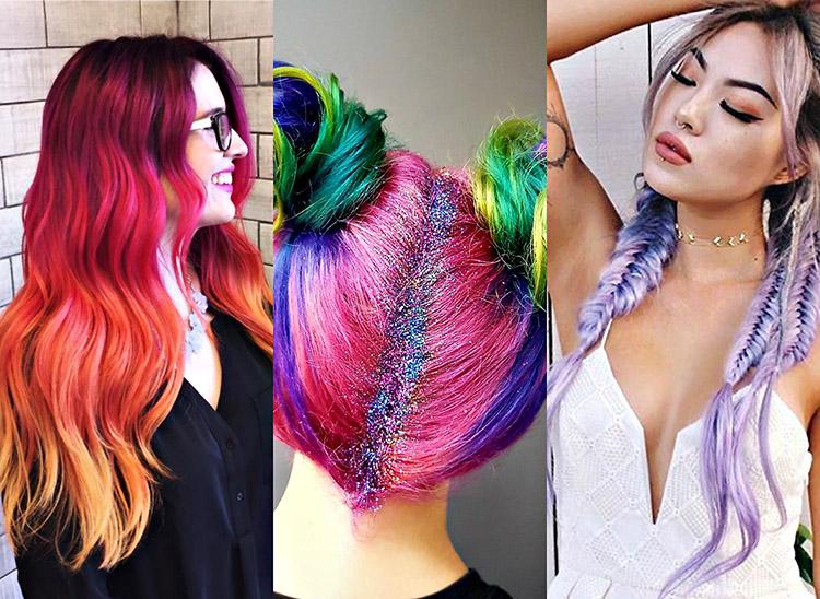 Já pensou em ter cabelos coloridos? Confira 15 inspirações de 5 tendências que prometem estar na cabeça de quem quer arrasar em 2017!
