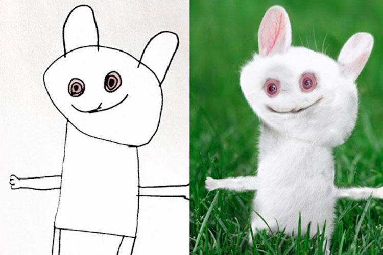 Pai transforma desenhos do filho de 6 anos em fotos. Veja o resultado! 