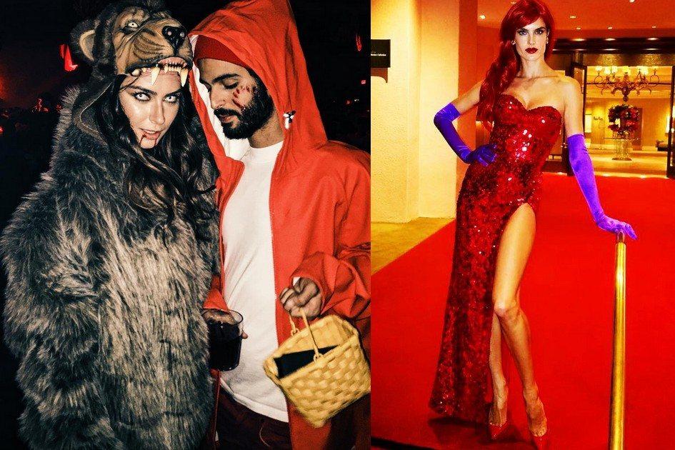 De Hilary Clinton à Christina Aguilera e lobo mau, as famosas brasileiras e internacionais arrasaram nas fantasias de Halloween! Confira fotos