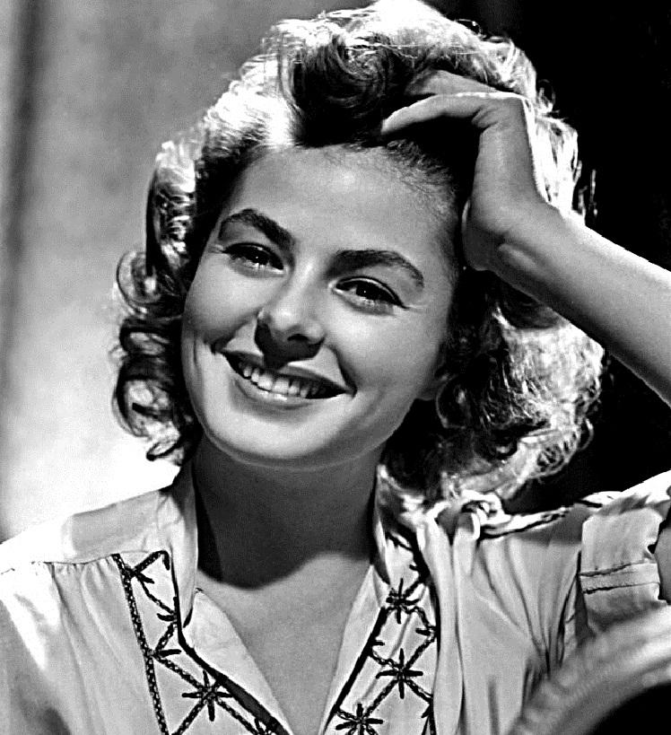 Ingrid Bergman sabia como ninguém demonstrar naturalidade nas telas. A sueca impressionou a todos, consagrando-se como um dos mitos da sonhada Hollywood