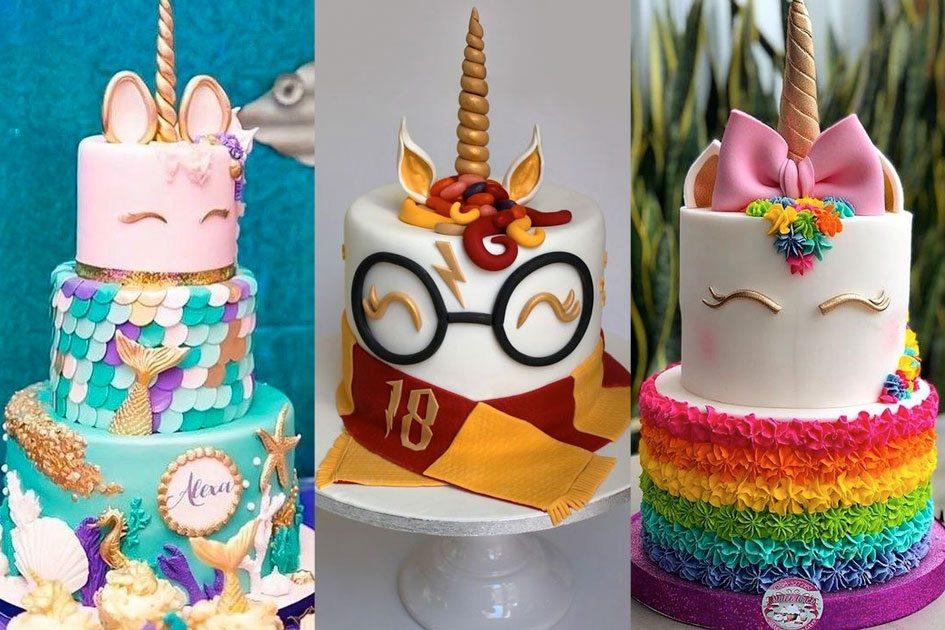 O bolo unicórnio está fazendo sucesso na internet e as ideias de decoração estão cada vez mais criativas! Por isso, confira 14 modelos para se inspirar!