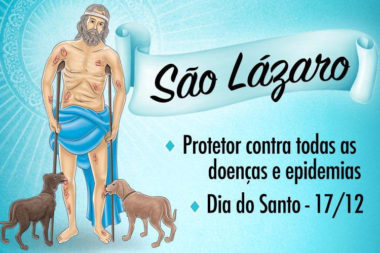 São Lázaro é o santo protetor contra todos os tipos de doenças e epidemias. Conte com sua intercessão para ter uma saúde de ferro e abençoada!