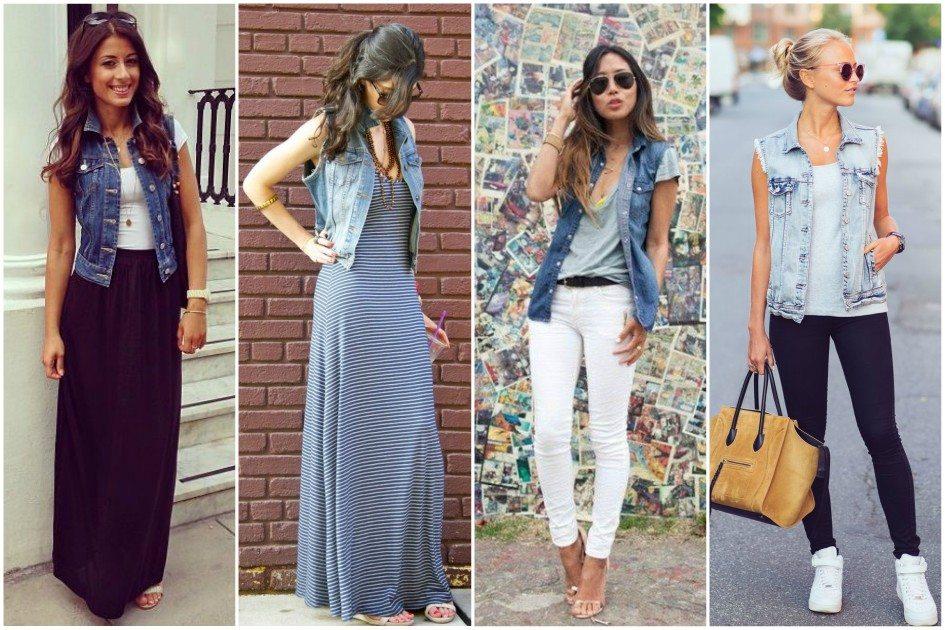 21 maneiras incríveis de usar colete jeans! 
