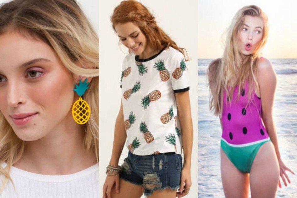 A moda de estampa de frutas é a cara do verão! Veja fotos de 10 peças entre roupas e acessórios para se inspirar e investir